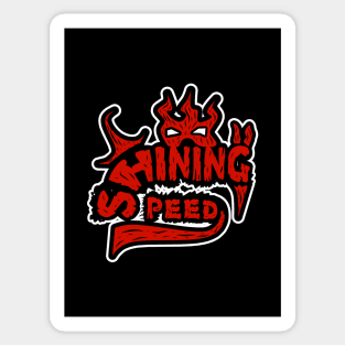 Cool horror design text Sticker